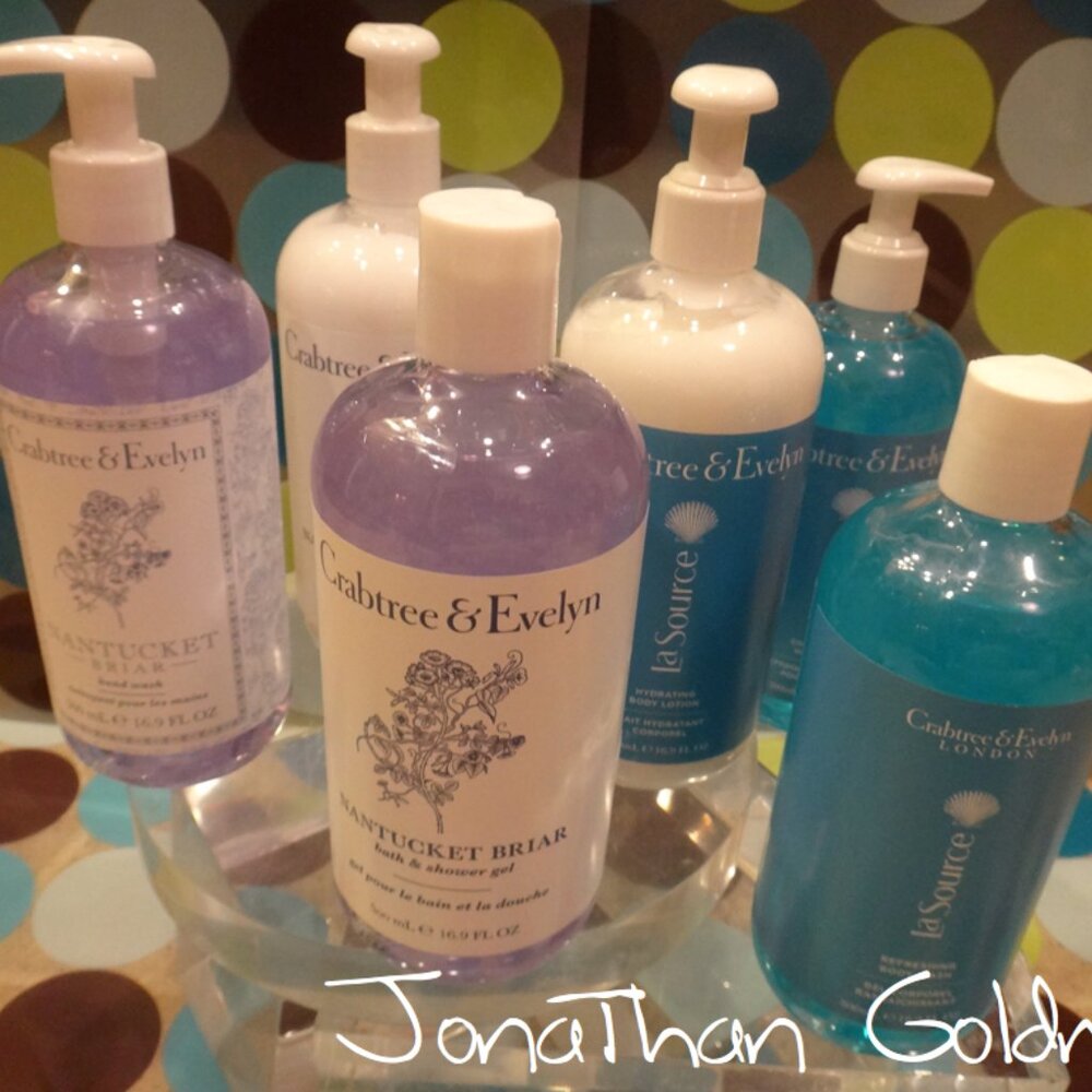 Crabtree & Evelyn La Source & Nantucket Briar Soap & Lotion & Hand Wash Set of 6